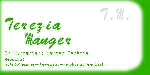 terezia manger business card