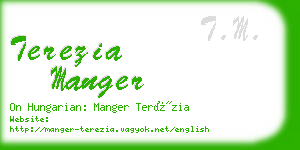 terezia manger business card